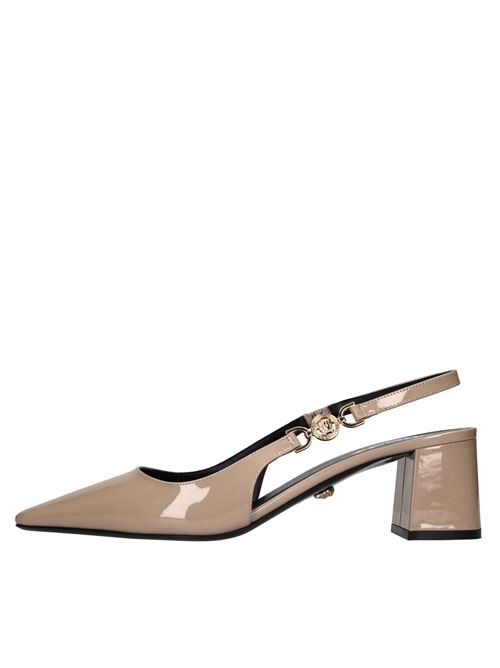 Décolleté slingback in pelle lucida VERSACE | 1013740 D2VEBLUSH-ORO